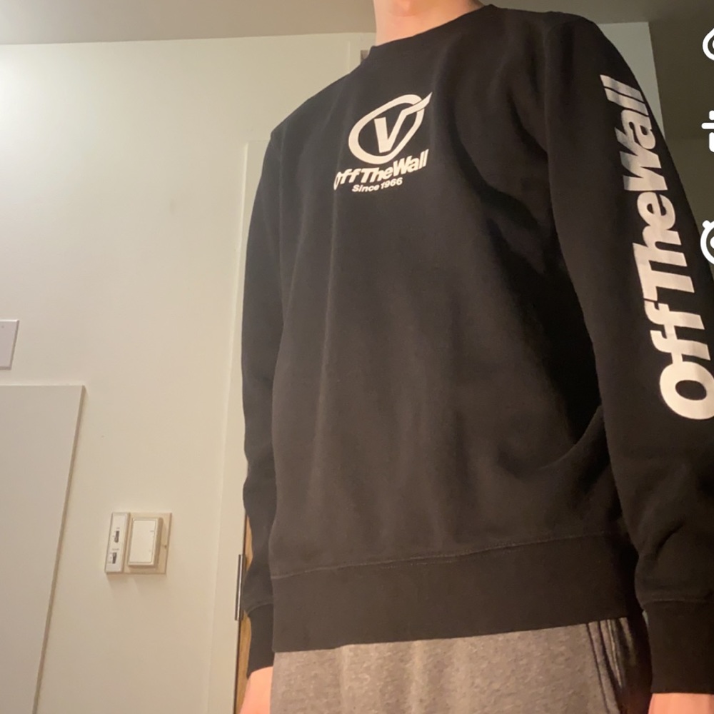 Vans crewneck black medium